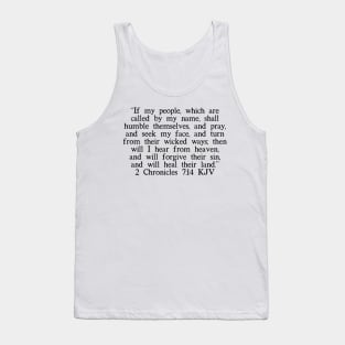 2 Chronicles 7:14 KJV Tank Top